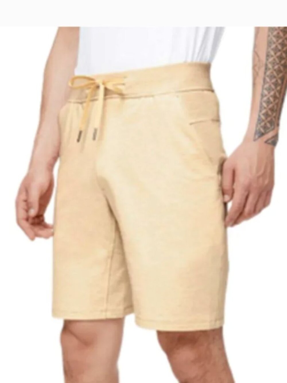 Lululemon City Sweat Short 9" Heathered Sun Shower yellow m medium